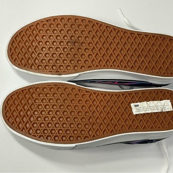 Vans Colorful Black Sneakers with White Laces brand es size 9 - Picture 5 of 5